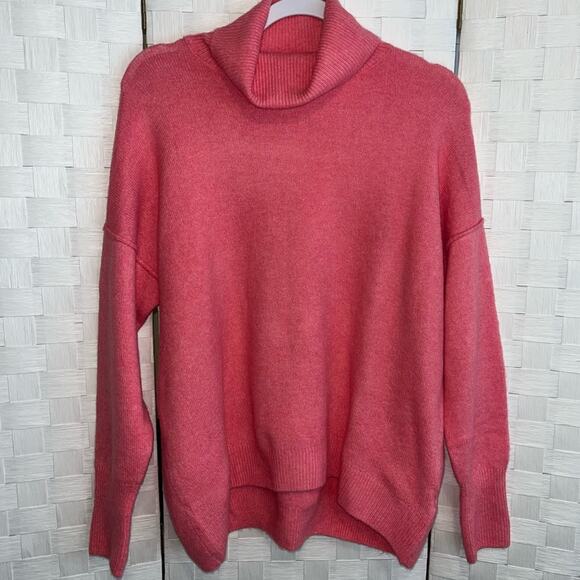 Vince Camuto Women's Turtleneck Sweater Size Small Hot Pink Soft Barbie Spring - Picture 10 of 11